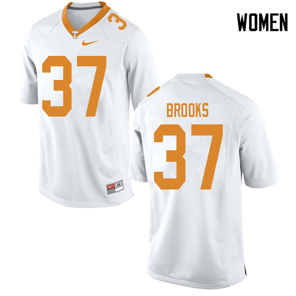 Women #37 Paxton Brooks Tennessee Volunteers College Football Jerseys Sale-White